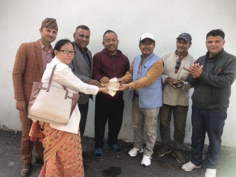 नेपाल प्रेस युनियन दमकले गर्यो पत्रकार दियालीको उपचारमा ११ हजार सहयोग