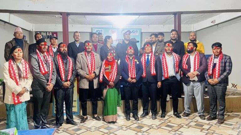 झुम्का जेसीज वर्ष २०२४ को अध्यक्षमा चौधरी निर्वाचित