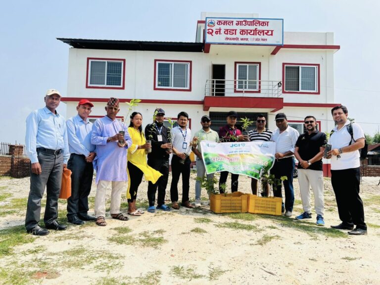 विश्व वातावरण दिवसको अवसरमा कमलनगर जेसीजद्वारा वृक्षारोपण कार्यक्रम सम्पन्न