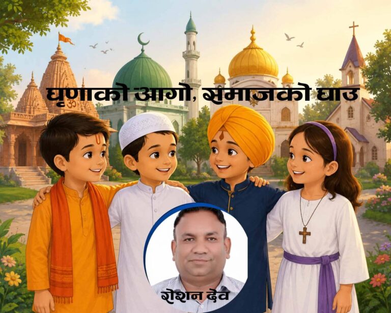 घृणाको आगो, समाजको घाउ