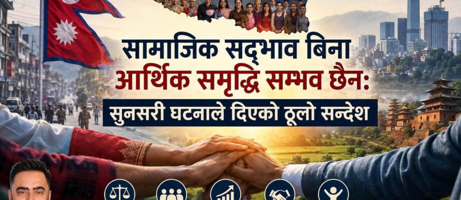 सामाजिक सद्भाव बिना आर्थिक समृद्धि सम्भव छैन: सुनसरी घटनाले दिएको ठूलो सन्देश